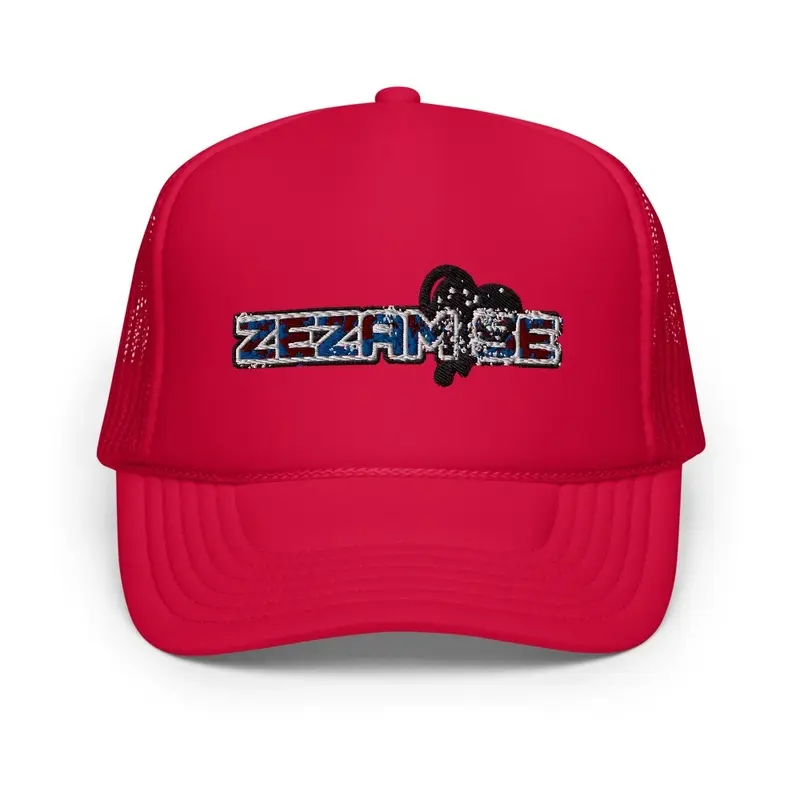 ZEZAM SE RED TRUCKER HAT